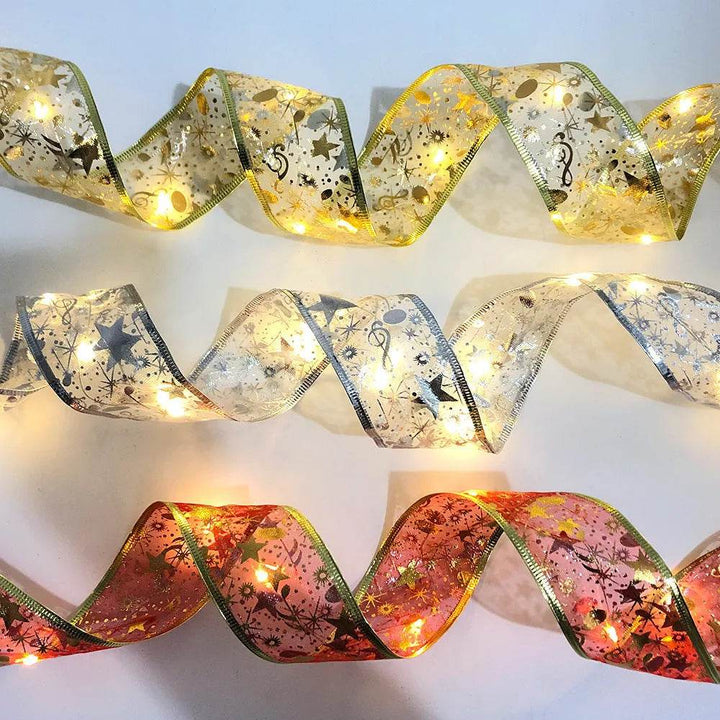 Skanto | LED Lys Hot Stamping Dobbeltlag Bånd Juledekorasjoner