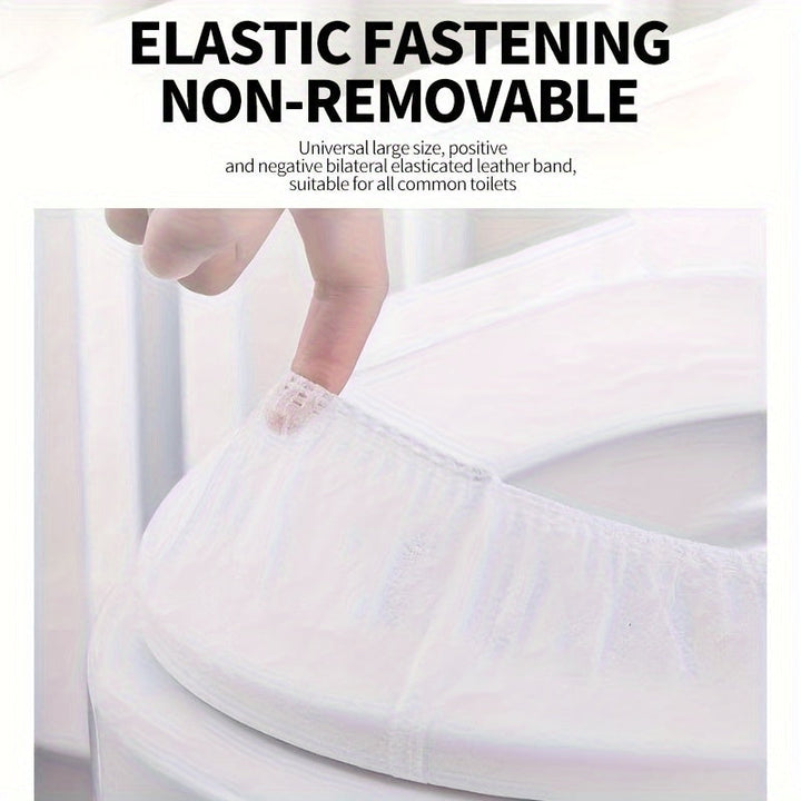 Engangs toalettsete dekselet med elastikk 50/100 stk | Skanto