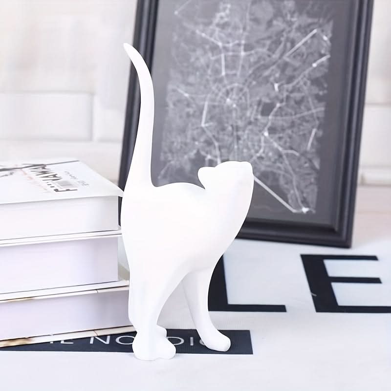 Skanto | Moderne Harpiks Katt Figur – Nordisk Stil Dekor
