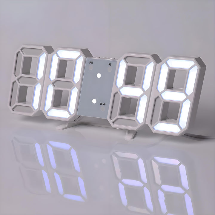 TimeSphere LED 3D Digital Klok med Kalender og Temp Display | Skanto