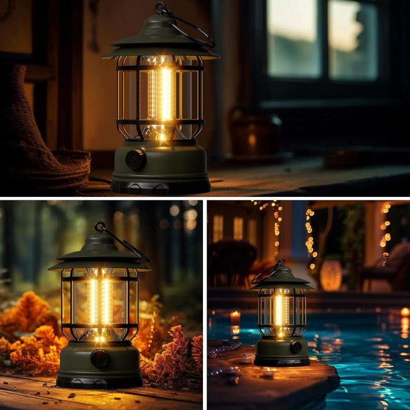 Skanto | Oppladbar Retro LED Campinglampe