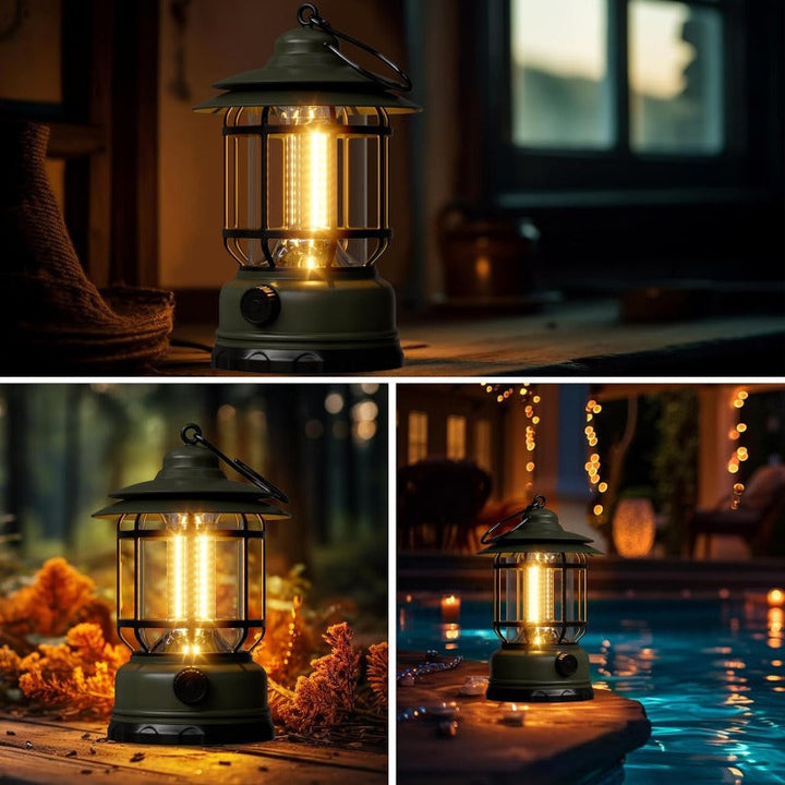 Skanto | Oppladbar Retro LED Campinglampe