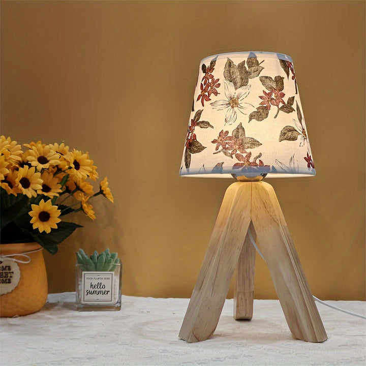 FloralGlow Lampe - Elegant LED Bordlampe med TreSkanto