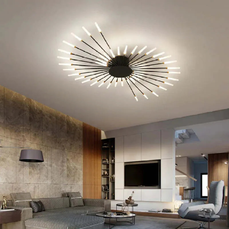Skanto | Taklampe moderne metall LED krystallampe