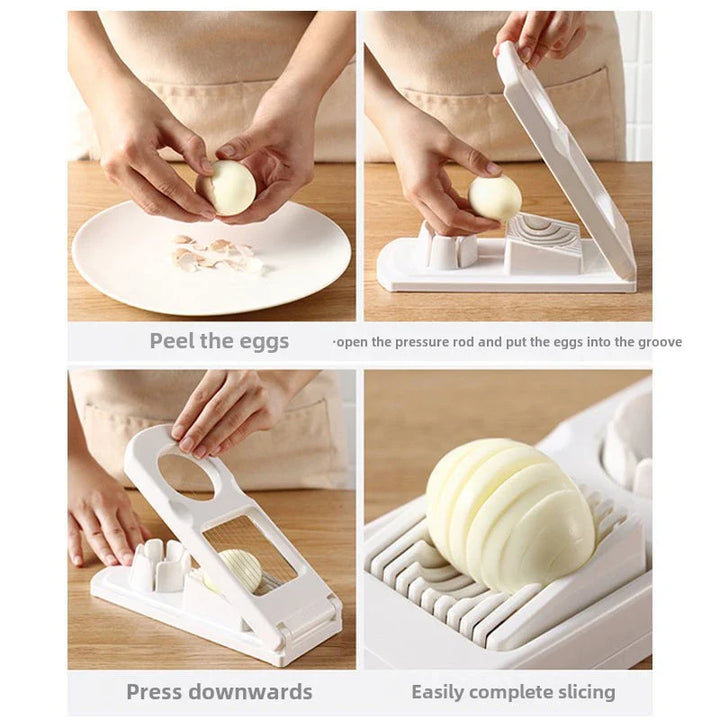 2i1 Egg Slicer Multifunctional Rustfritt Stål Skjære Terning Kjøkkenverktøy | Skanto