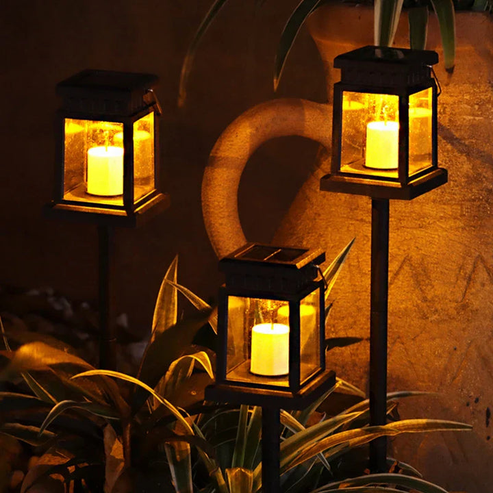 LED Solarlampe for Hage – Solarlamper Dekorativ Lampe Utendørs | Skanto