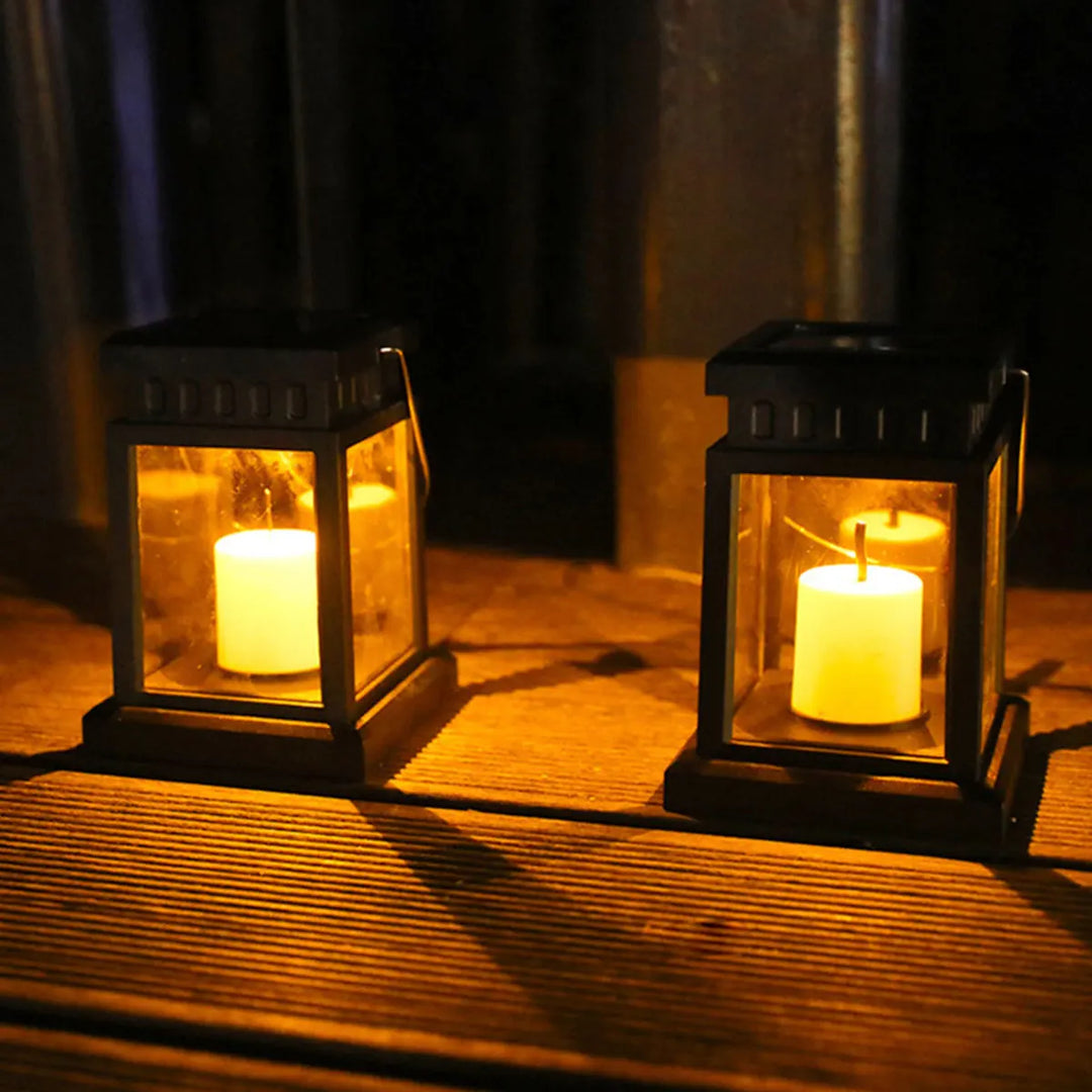 Solcelledrevet LED lyslykt – Værbestandig utendørslampe for hage og patio | Skanto