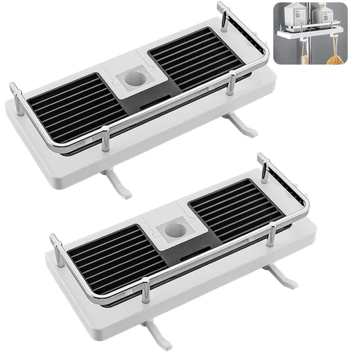 Ingen borrehull baderomspole dusjlagringsstativ holder | Skanto