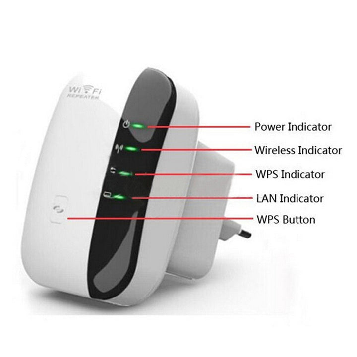 Skanto | 3 Modeller Trådløs WiFi Repeater WiFi Rekkeviddeforsterker 300Mbps Signalförsterker 802.11N/B/G Booster Repetidor WiFi Reapeter