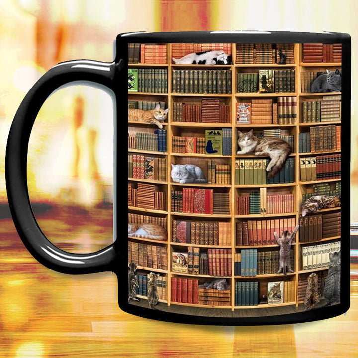 Kat Bok Elsker Keramisk Kaffe Krus | Skanto