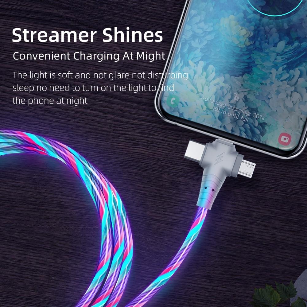 3 i 1 LED Flytende Lading Kabel | Skanto