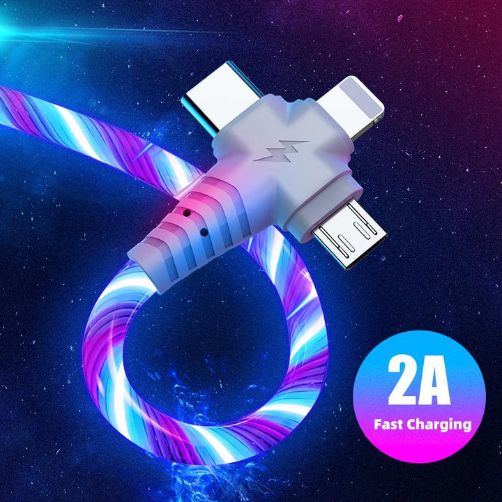 3 i 1 LED Flytende Lading Kabel | Skanto