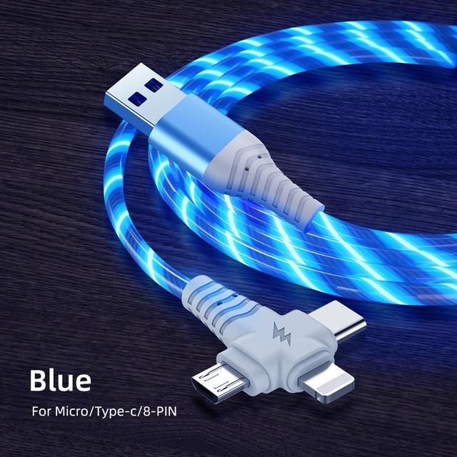 3 i 1 LED Flytende Lading Kabel | Skanto