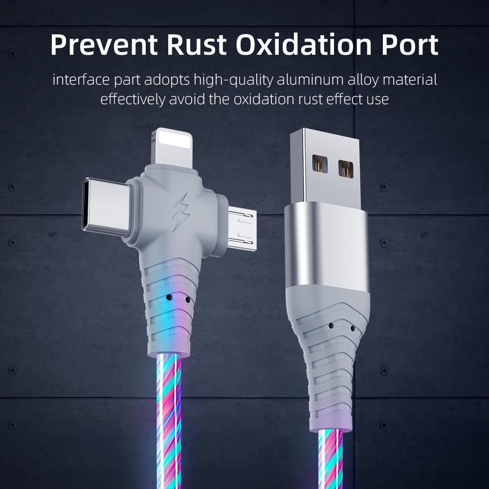 3 i 1 LED Flytende Lading Kabel | Skanto