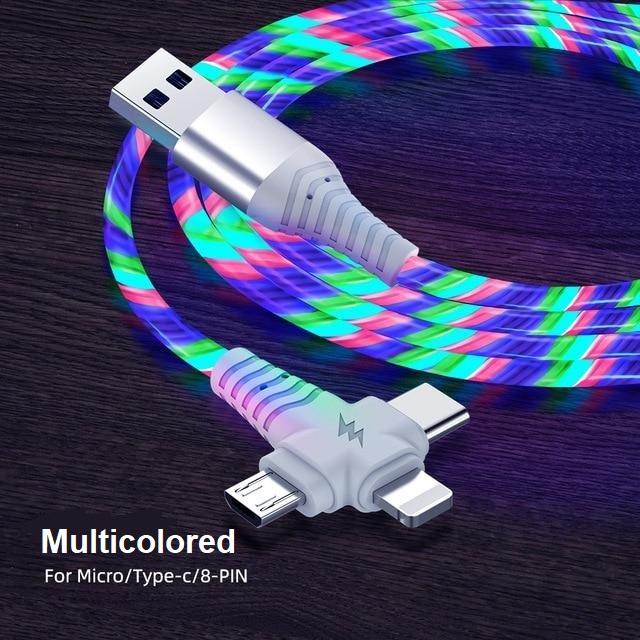 3 i 1 LED Flytende Lading Kabel | Skanto