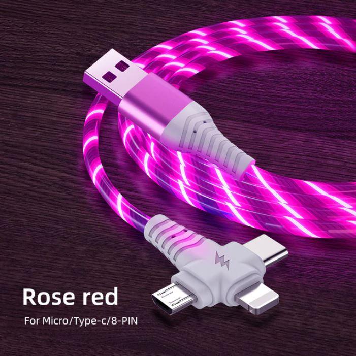 3 i 1 LED Flytende Lading Kabel | Skanto