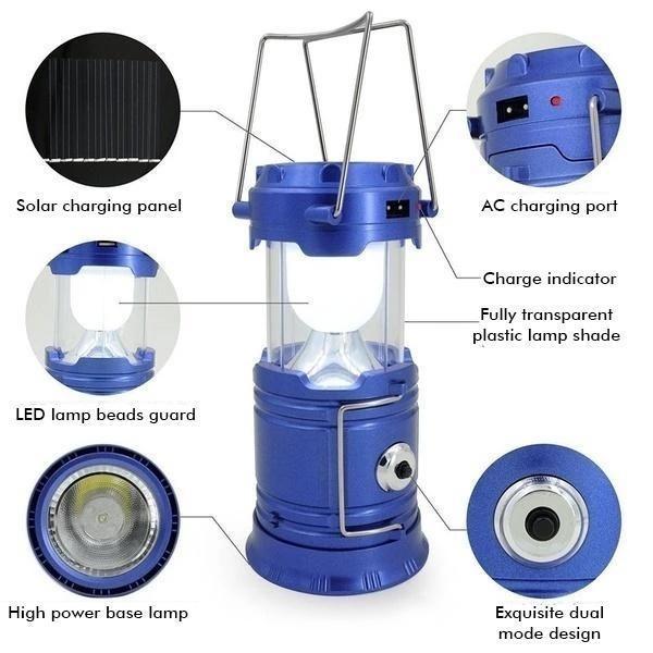 Skanto | 3-i-1 LED Sol Campinglampe