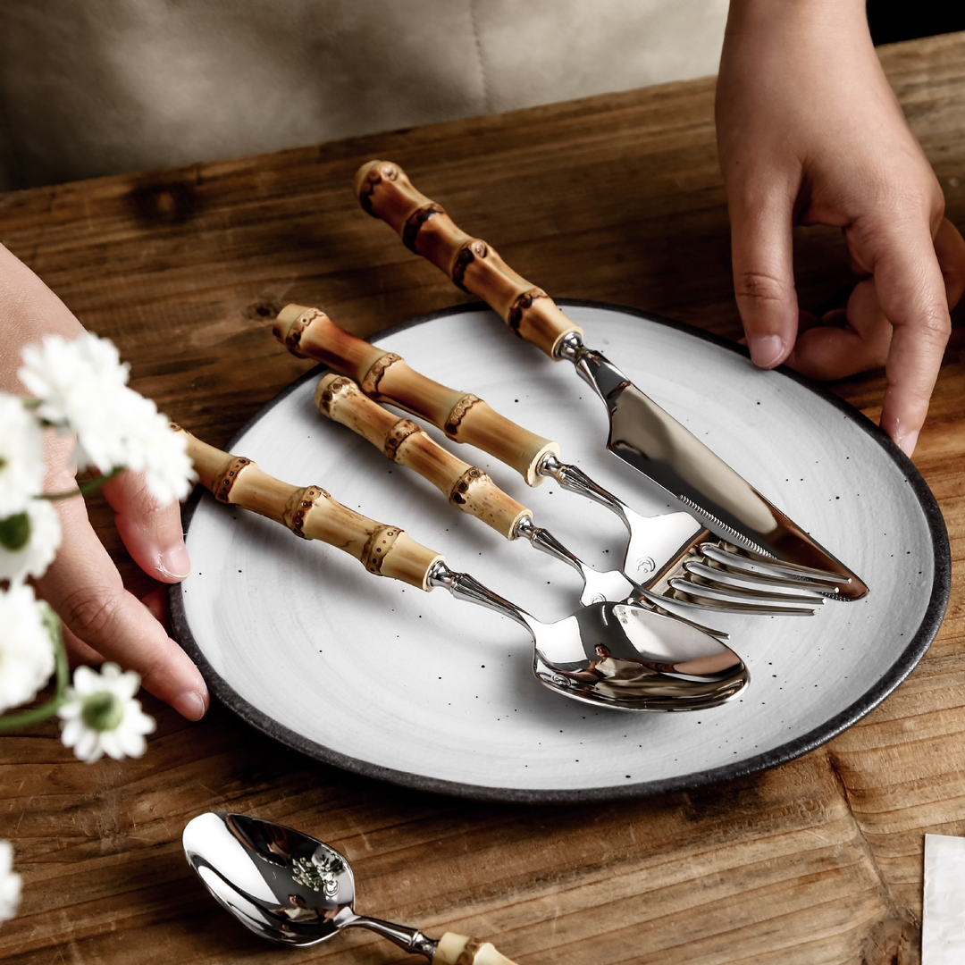 BambooElegance – Luksus bestikksett med bambusdetaljer | Skanto