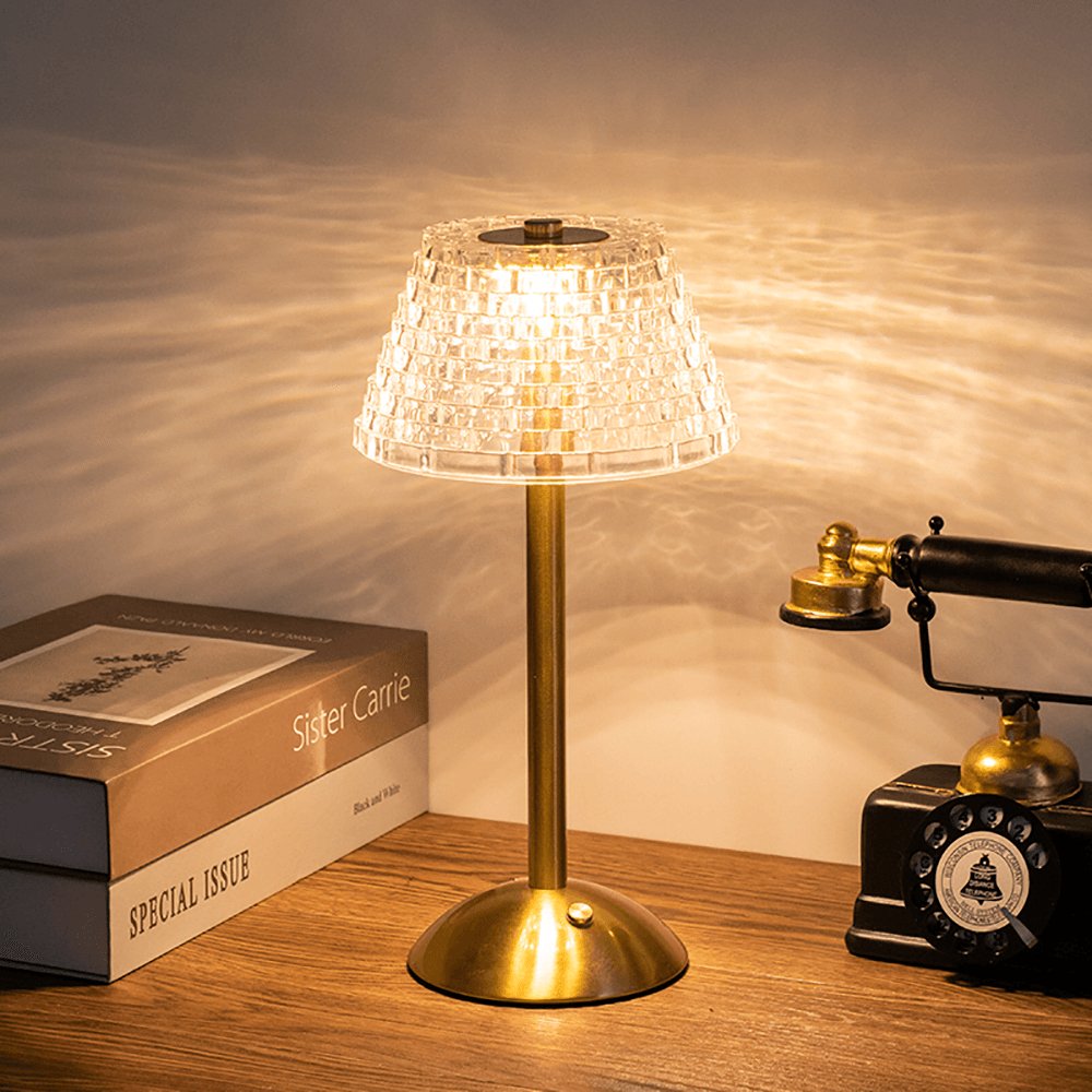 Skanto | AuraGlow Bordlampe - Oppladbar LED-lampe med dimmefunksjon