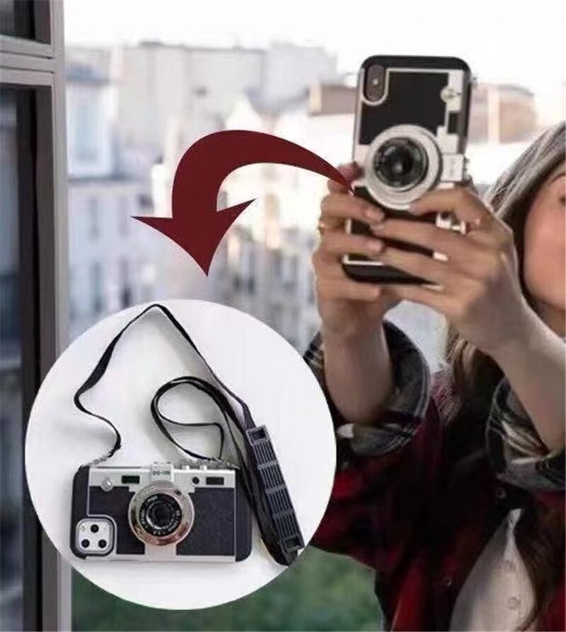 Skanto | 3D Retro Kamera Telefon Etui