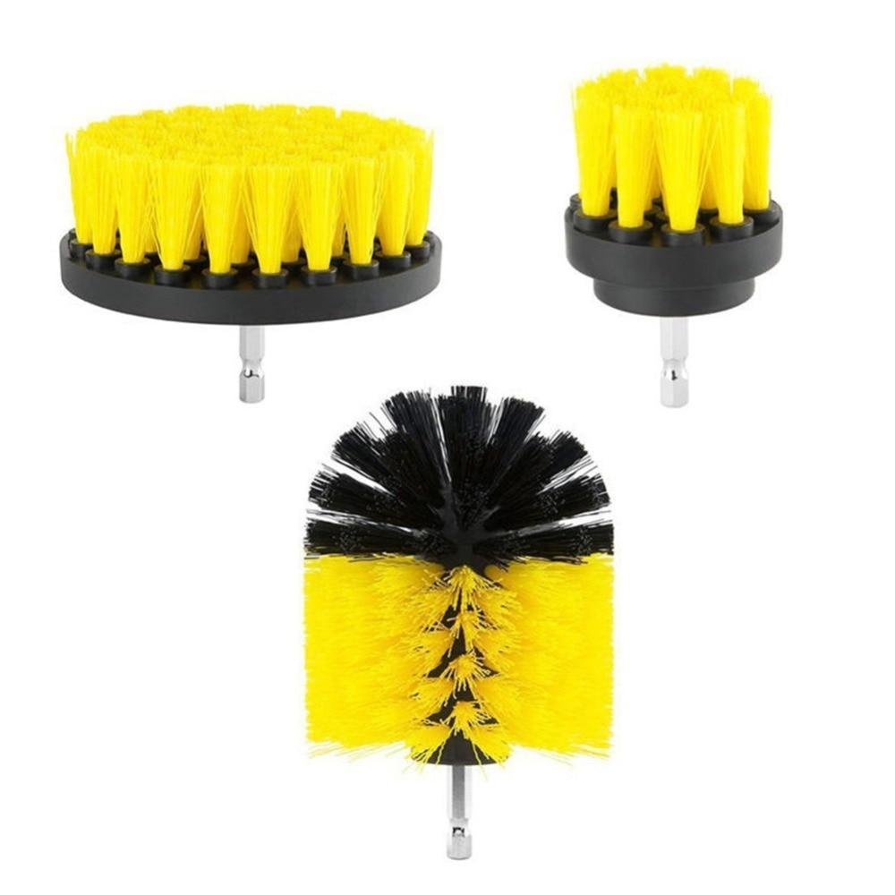 Skanto | IcoolGadgets 3 pcs/set Power Scrubber Brush Drill Brush Rengjøring av badoverflater Kar Dusj Flis Fuge Trådløs Power Scrub Rengjøringssett