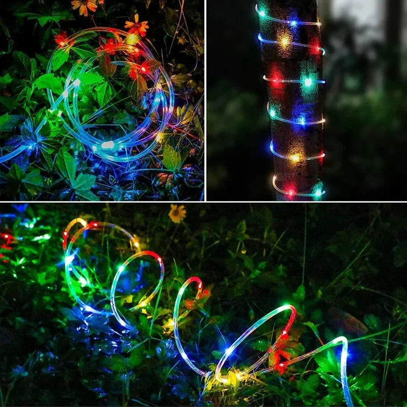 Skanto | LED Solar String Lights - Outdoor Waterproof Lights for Christmas, Garden, Lawn, Trees, Fence and Path Decor