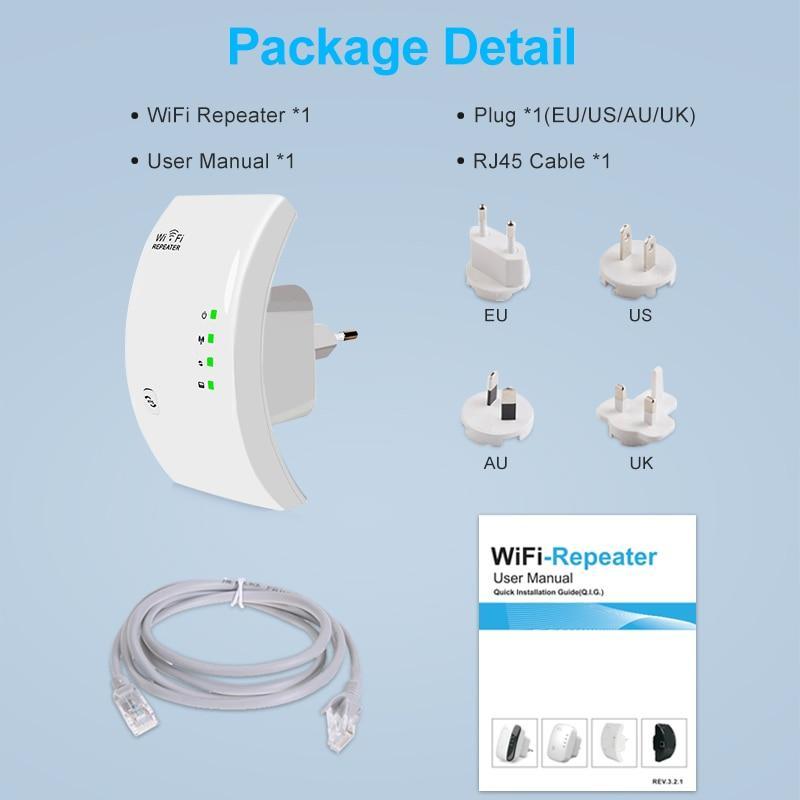 Skanto | 300Mbps Trådløs WiFi Repeater WiFi Forsterker WiFi Forsterker Wi Fi Lang Signalrekkevidde Utvider Wi Fi repeater 802.11N Tilgangspunkt
