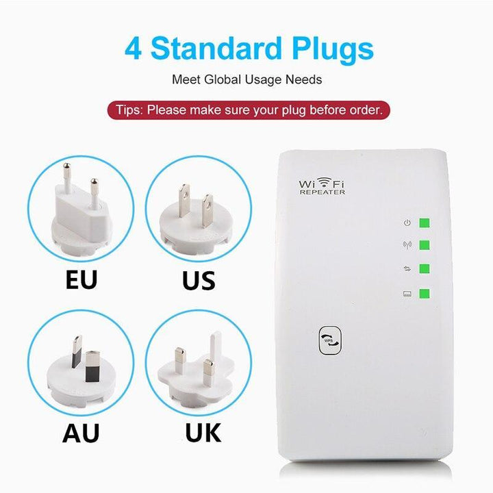 Skanto | 300Mbps Trådløs WiFi Repeater WiFi Forsterker WiFi Forsterker Wi Fi Lang Signalrekkevidde Utvider Wi Fi repeater 802.11N Tilgangspunkt
