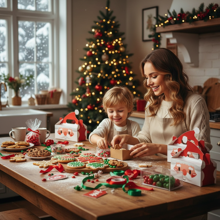 Skanto | 8-delers julegaveeske for småkaker, godteri og julegodteri