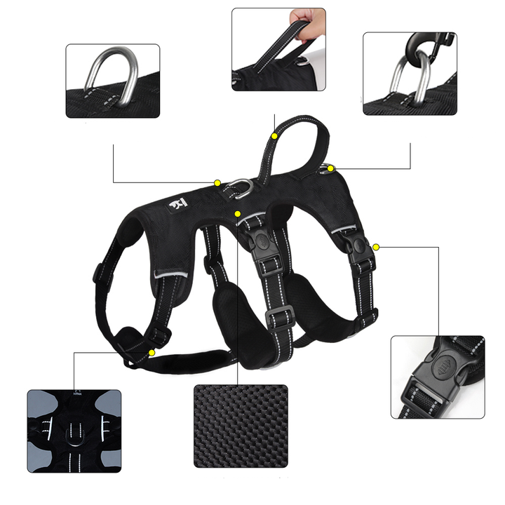 Skanto | Refleksiv Anti-Trekk Hundesele - Gripguard