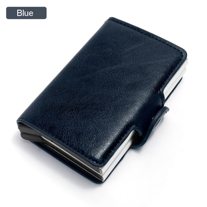 RFID lærvewallet med pengeklemme. | Skanto