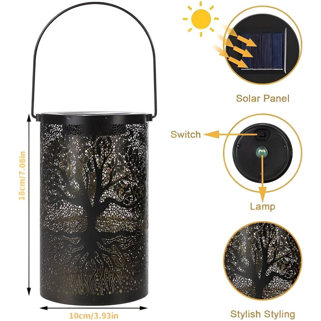 SolarArt Lantern - Luksus Metall Kunst Dekorasjon Solar Utendørs Lantern | Skanto