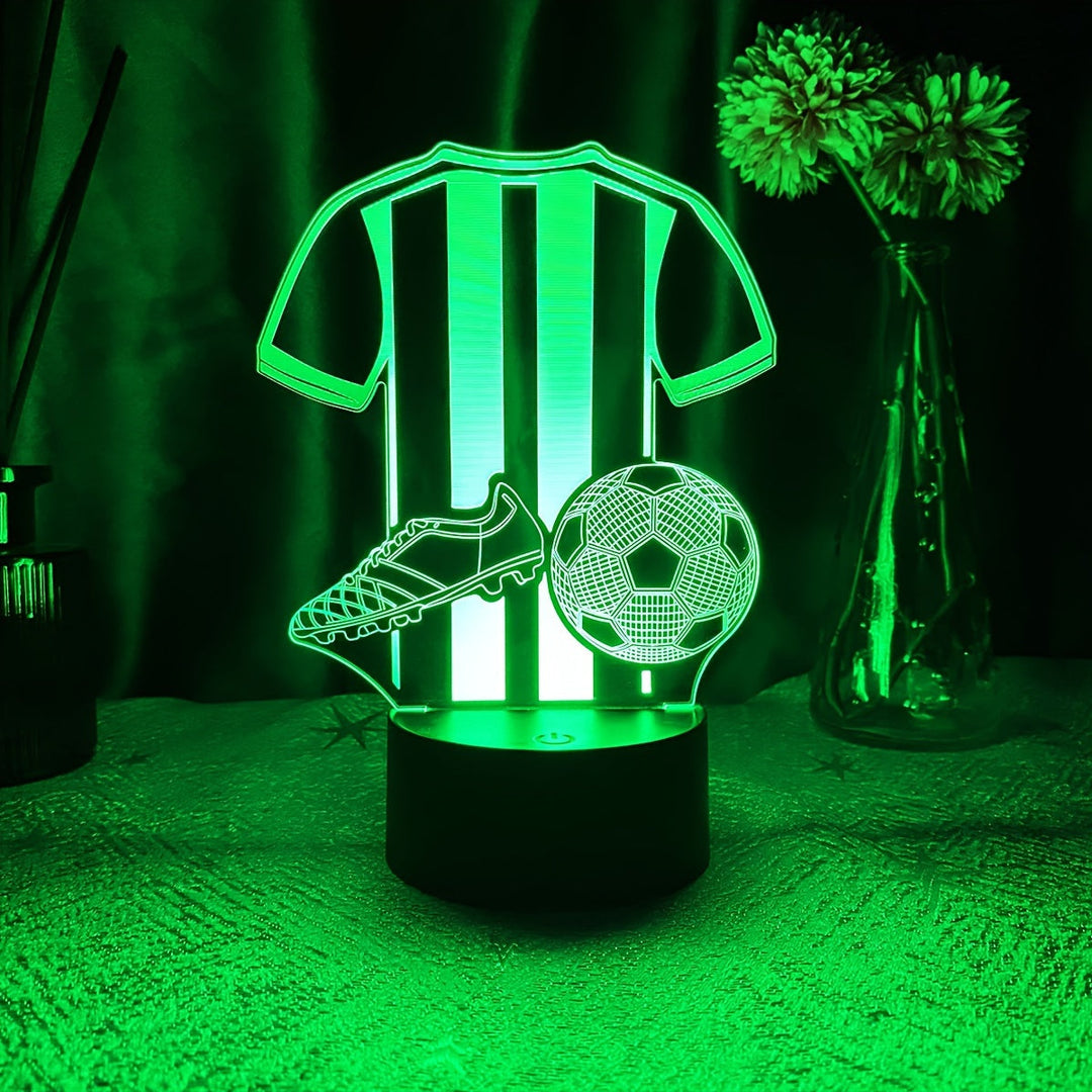 SportGlow Lampe - 3D LED Nattlys for Fotballfans Skanto
