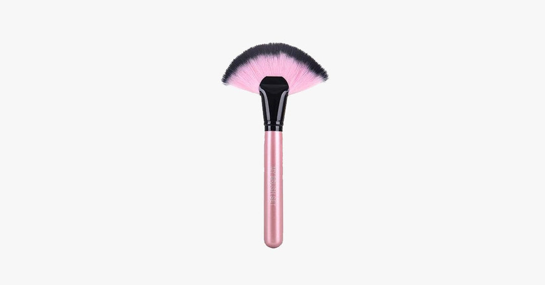 Skanto | Stor Fan Makeup Brush - Enkel myk børste for pudder, foundation & rouge