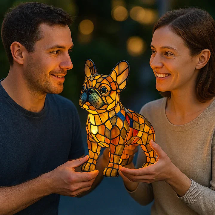 Lumidog Håndlaget Opplysende Hundelampe – Ambient Belysning og Gave | Skanto