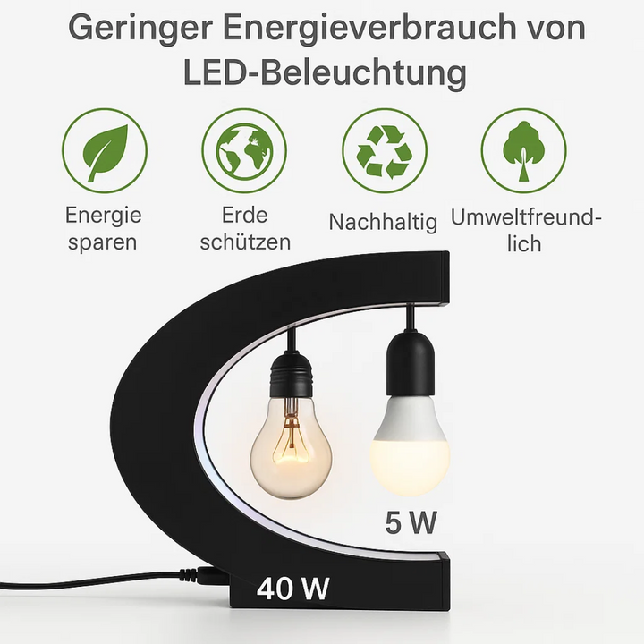Skanto | AstroGlobe LED Verdens Globe – Flytende Globe Lampe med Magnetisk Oppheng