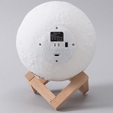 Skanto | Kreativ Mini Oppladbar 3D Utskrevet Måne 1-Lys LED Bordlampe
