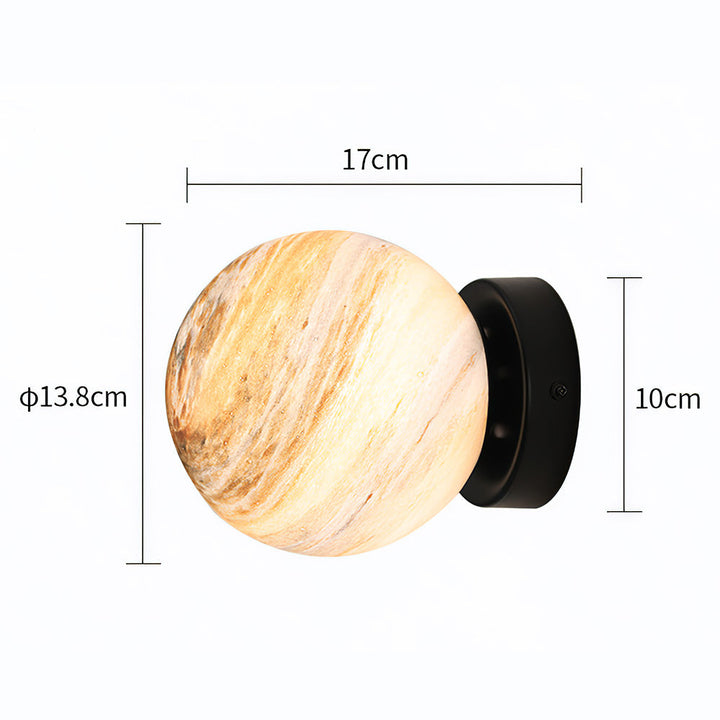 Skanto | Glass Ceiling Light Modern Globe Fixture