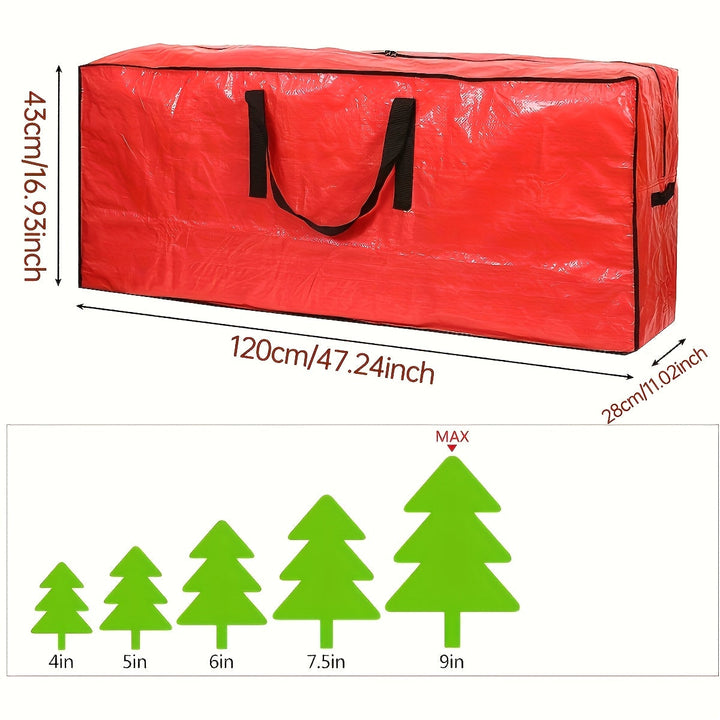 Skanto | Stor Oppbevaringspose for Kunstige Juletre – Vanntett og Holdbar Polyester Modell TreeTote