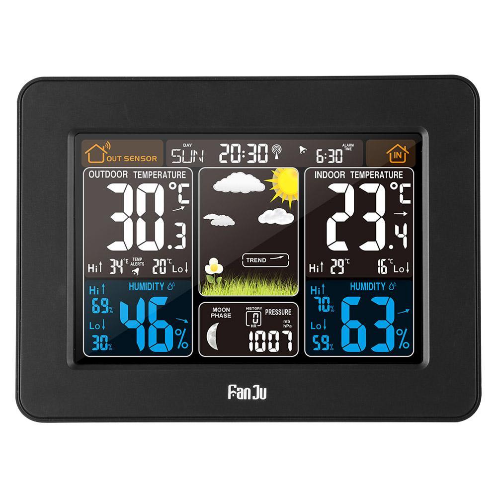 FanJu FJ3365 Smartwatch med Wettersteuerung og rettiche Farbdisplay