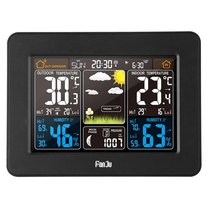 FanJu FJ3365 Smartwatch med Wettersteuerung og rettiche Farbdisplay