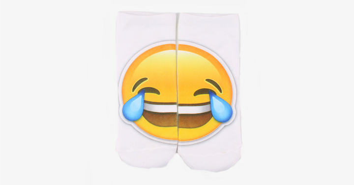 Skanto | 3D smilende emoji mote ensidig trykk bomull sokker