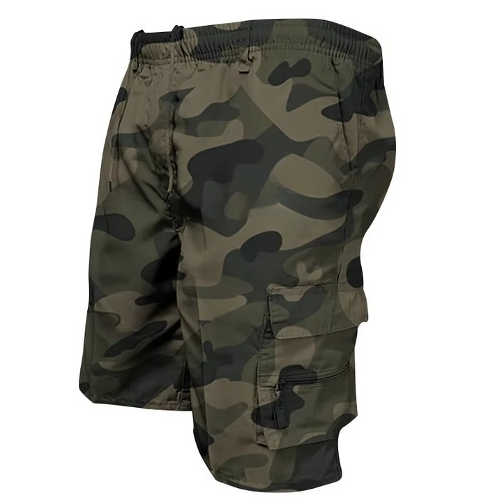 Skanto | Herre's Løse Passform Cargo Shorts med Mange Lommer - Casual Sommer Utendørs Arbeidsshortser i Stor størrelse