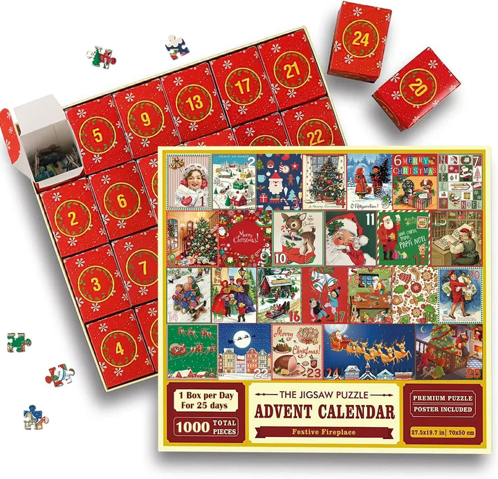 Skanto | Jule Adventskalender Puslespill Spill 1000 Biter