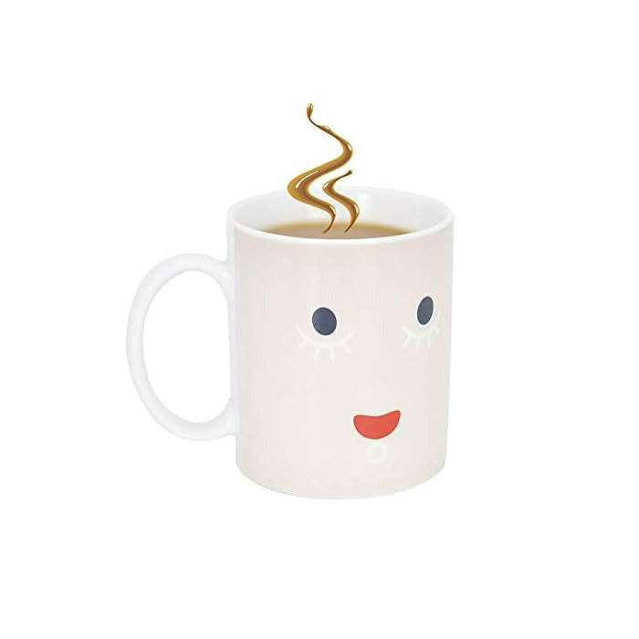 Morning Smiley Magic Varmefølsom Fargeforandrende Keramikk KaffeKopp | Skanto