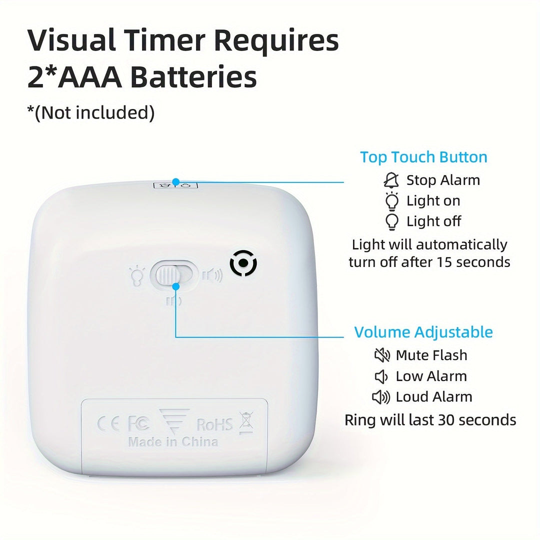 Skanto | Regnbue Tidshåndtering Timer – Visuell 60-Minutters Nedtellingstimer for Studier, Arbeid og Hjem