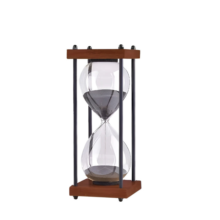 Gratis 60-minutters timeglass – Kreativt, dekorativt retrodesign i Skantoack | Metallramme med ripebestandig base