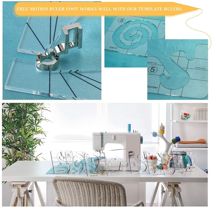 Skanto | Free-Motion Plagg Linjal Sett(12 PCS)