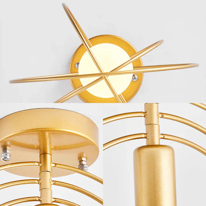 Skanto | Moderne Ringformet Taklampe Gull