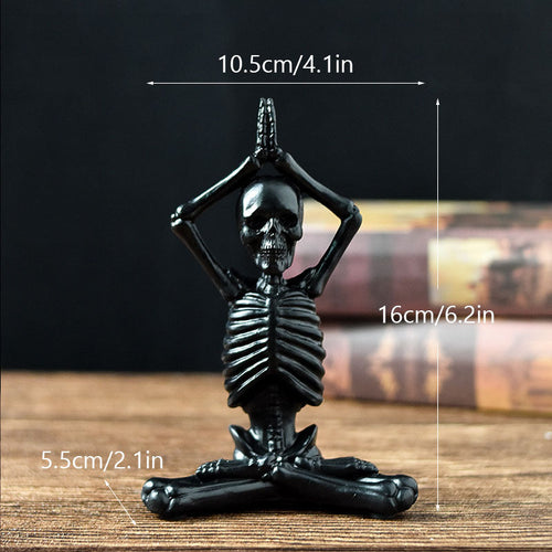 Skanto | Halloween Figurfigur – Harpiks Ornament i Vintage Hvit eller Svart